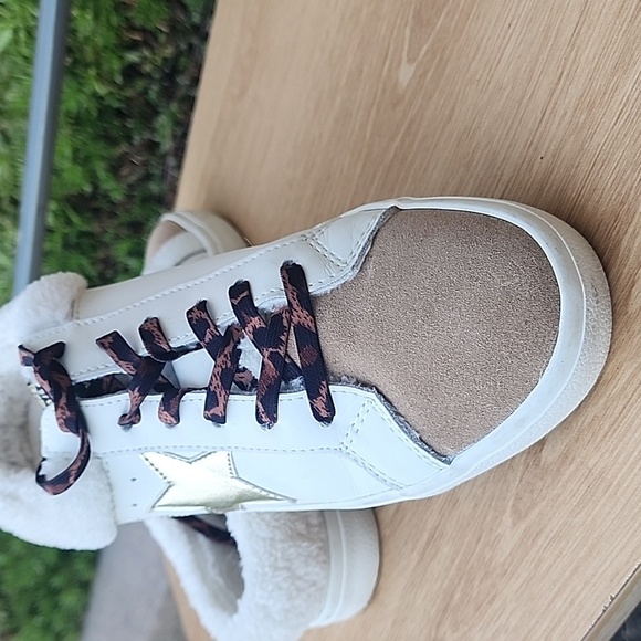 Vintage Havana Hearty Sneaker Mule Women Size 8.5 White Taupe Gold - Picture 6 of 15